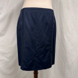 Hugo Boss Dark Blue Pencil Skirt
